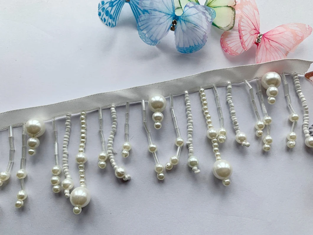 Garment Accessory Pearl Beads Pendant Beaded Laec Trimming