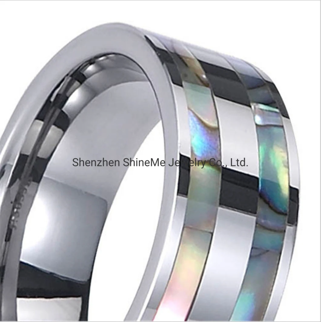Fashion Jewelry European and American High Quality Jewelry Personality Tungsten Shell Ring for Men Tst4201