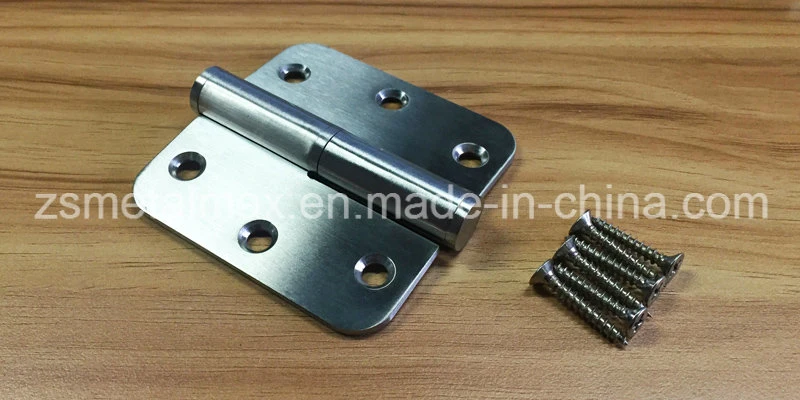 Door Hardware Manufacturer Stainless Steel Loose Joint Lift off Butt Round Hinge with Radius