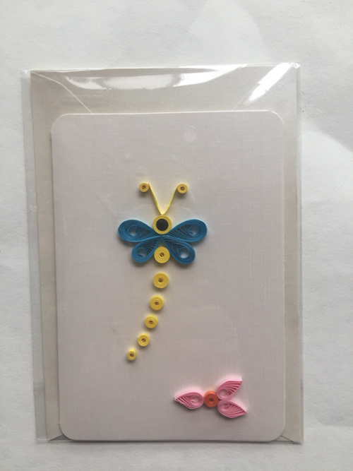 Hot Sales Butterfly Hand Made Paper Quilling Craft Greeting Cards