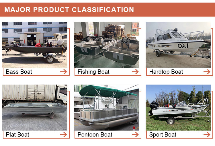 7.5m/25FT Aluminum Easy Craft Fishing Boat Speed Boat for Sale