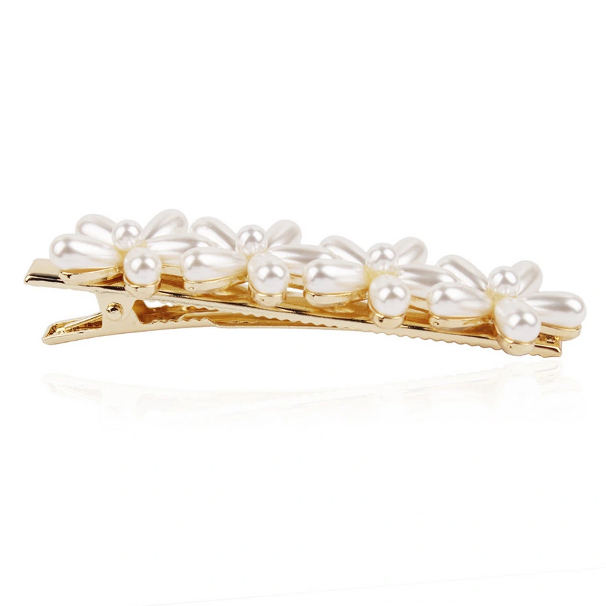 Hair Accessories Simple Flower White/Cream Pearl Clips Round Pearl Clips