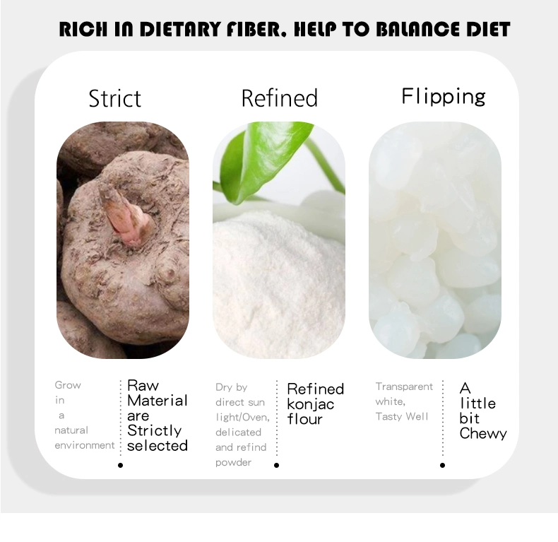 Diet Food Sugar Free Shirataki Rice Pearl Konjac Rice