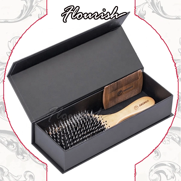 Factory Price High Quality Rigid Cardboard Stylish Hair Comb Gift Packaging Box