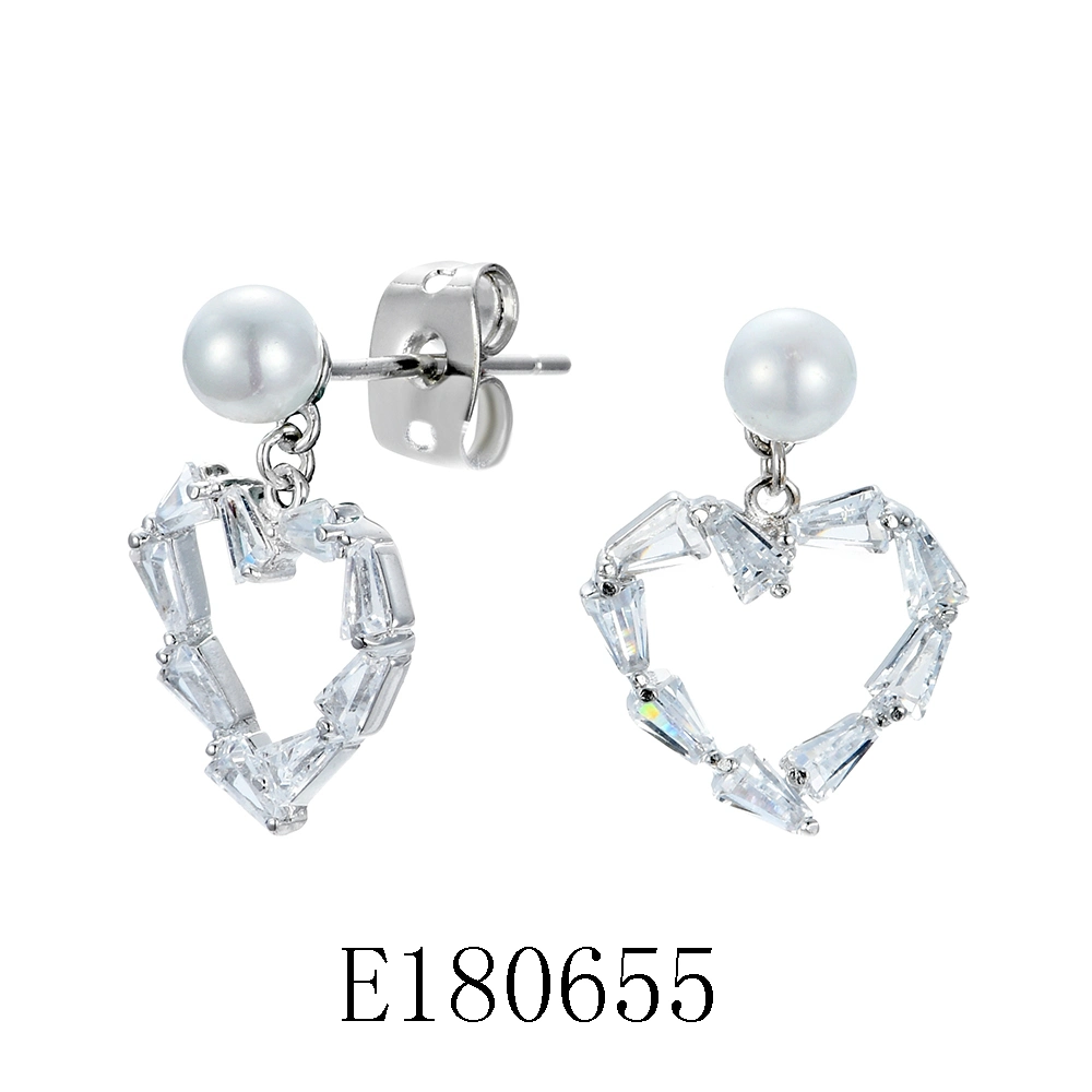 Simple/ 925 Sterling Silver Earring /Shell Pear/L Ladies Elegant /Fashion Jewelry