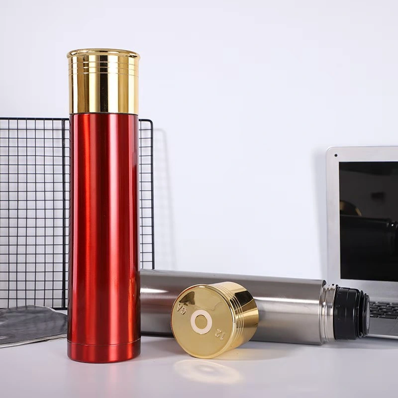 Wholesale 750ml/1000ml Double Wall Stainless Steel Insulated Shotgun Shell Bullet Tumbler Manufacturer with Lid