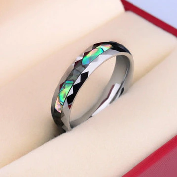 Shineme Jewelry High Quality Shell Tungsten Ring Jewellry Tungsten Wedding Ring