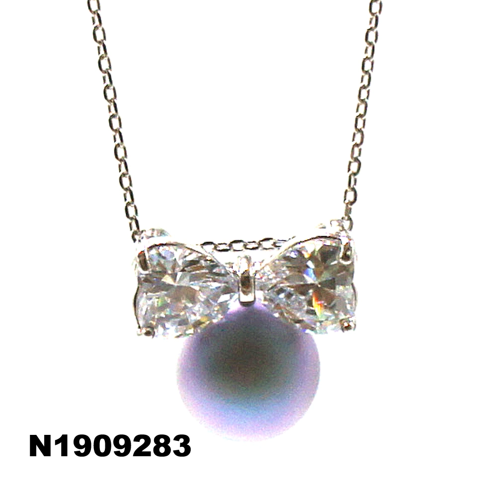 Fashion 925 Silver Jewelry Necklace with Pearl Fashion Necklace