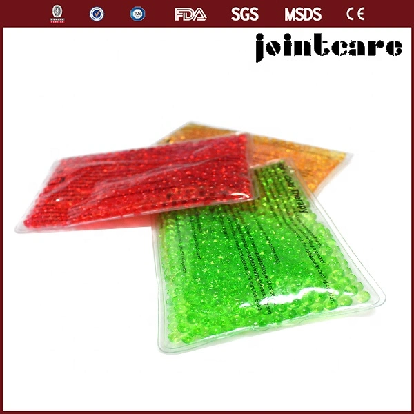 High Quality PVC Reusable Freezer Gel Beads Ice Pack Health Care Hot Cold Gel Beads Pack