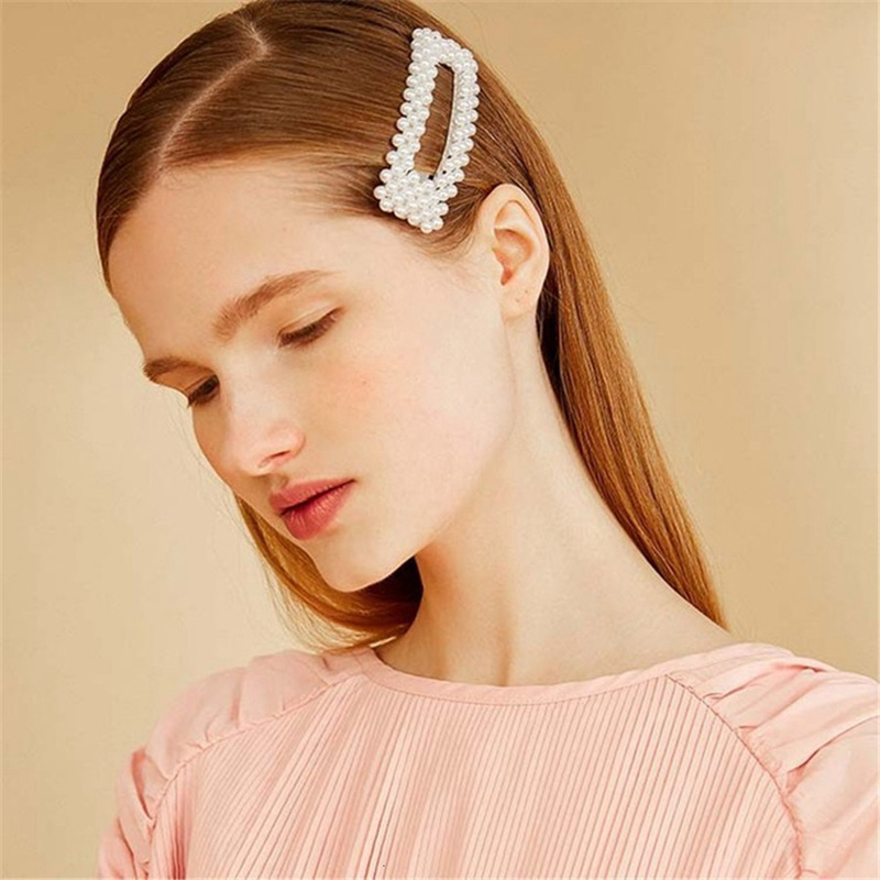 Simulated Pearl Barrettes Hair Clip Gold Big Comb Bobby Pins Hair Accessories Japan Hairgrip Headdress