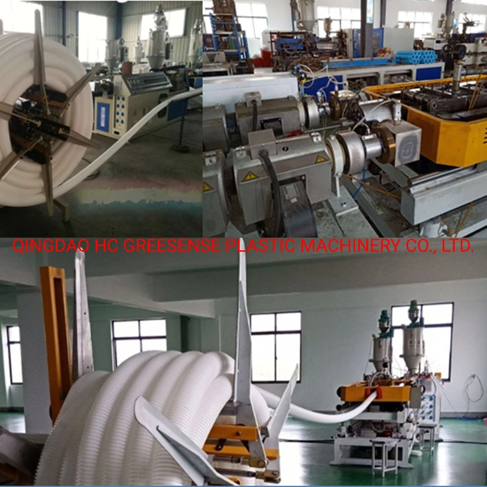 Dwc Pipe Extrusion Line/PE Double Wall Corrugated Pipe Extrusion Line with Two Extruders