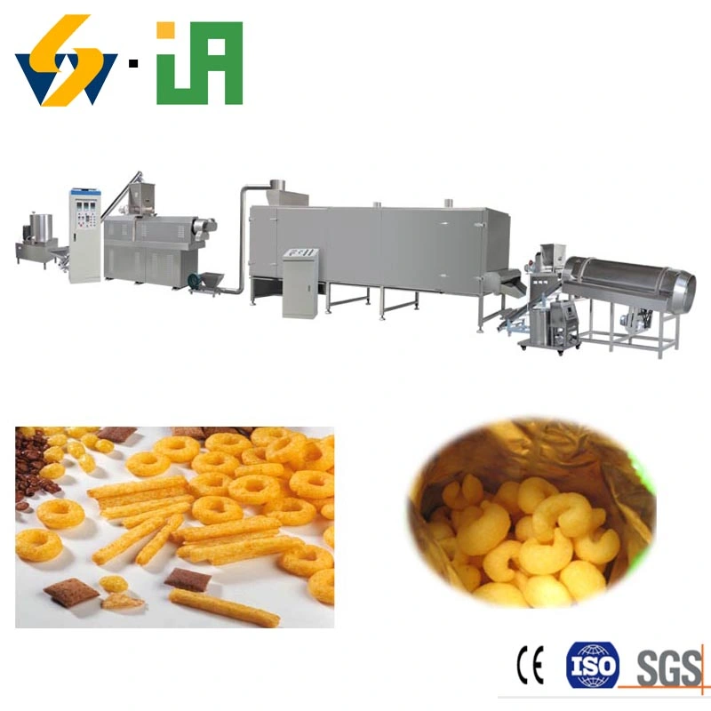 Puff Corn Extruder Machine Snack Food Extruder/Twin Screw Snack Extruder From China Factory Puffed Corn Snacks Manufacturing Machine Plant Extruder