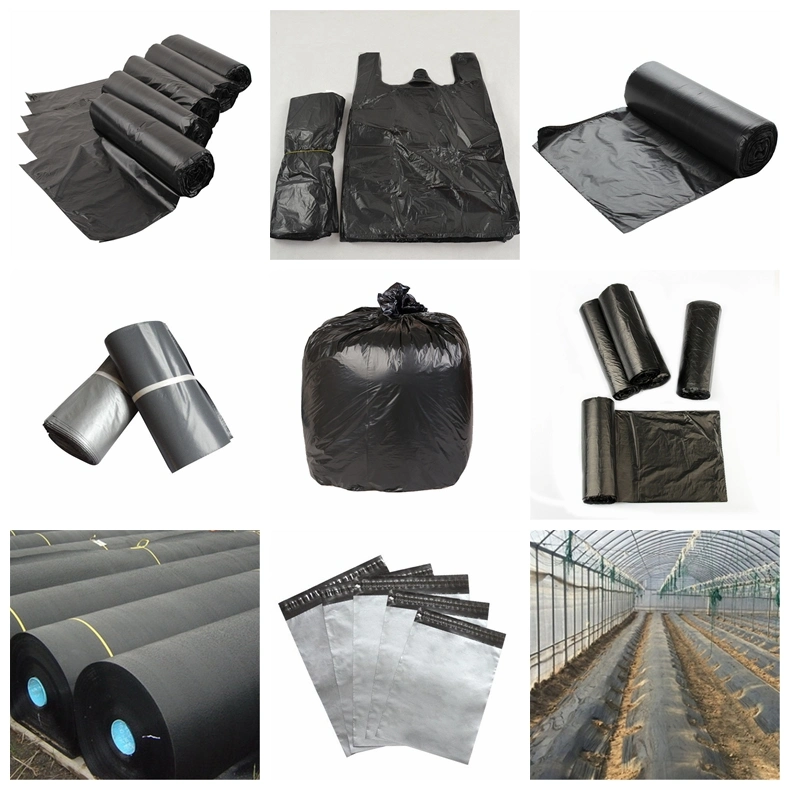 Non-Toxic Muti-Functional LDPE LLDPE HDPE Black Masterbatch for Black Films