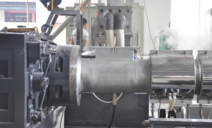 Two Stage Recycling Extruder Machine for PVC Plastic Granules Pellets