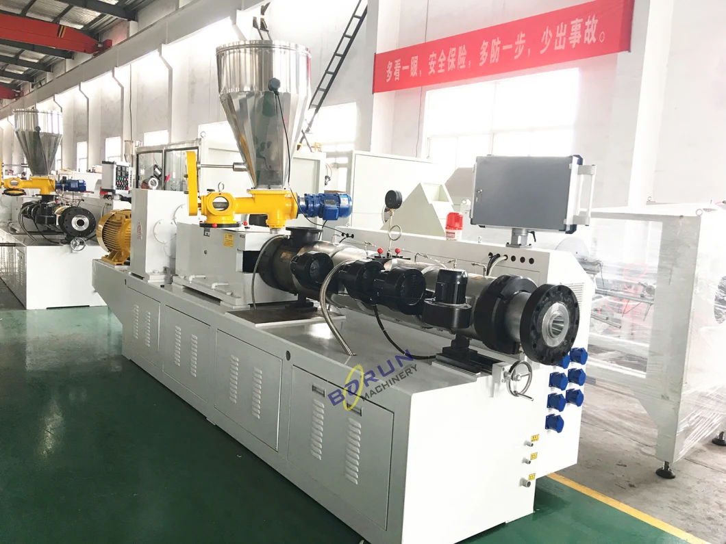 CPVC UPVC PVC Plastic Pipe Tubes Twin Screw Extruder Extrusion Making Machine Line