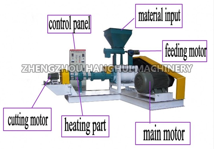Chicken Food Pellet Making Machines/Floating Fish Feed Extruder Machine/Animal Feed Pellet Machine