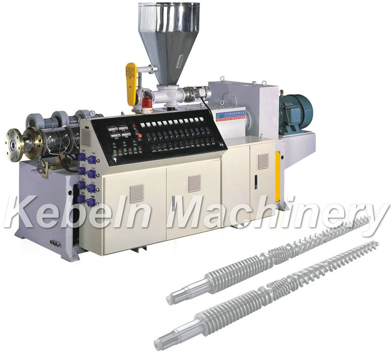 65/132 Conical Twin Screw Plastic Extruder PVC Double Screw Plastic Extruder Price