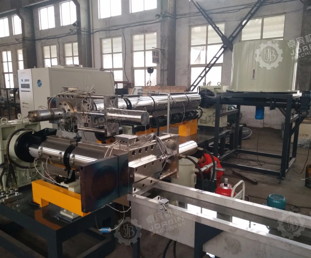 300kg/H PP PE Can/Crate Two Stage Extruder Granulation Whole Line