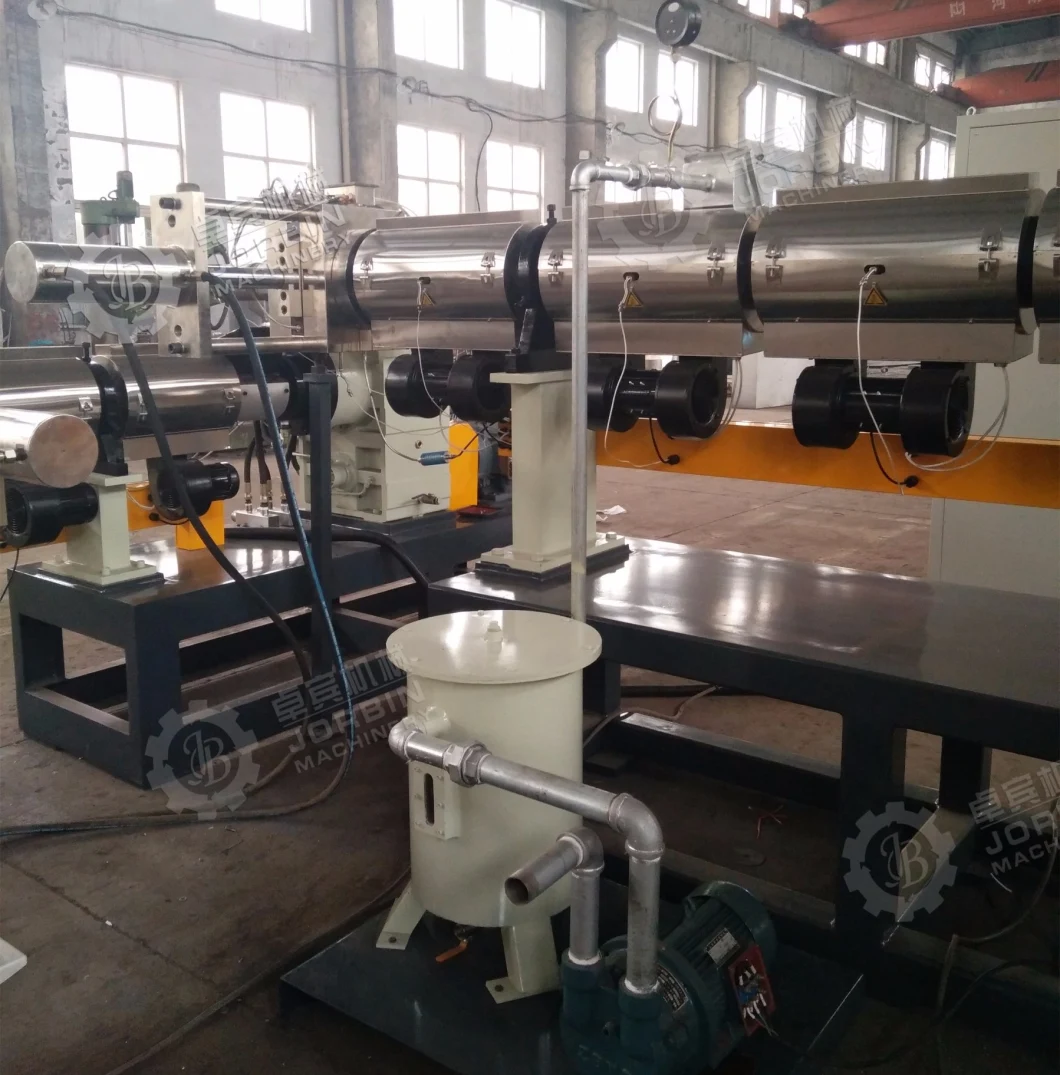 PP PE Two Stage Extruder Pelletizing Machine with Side Force Feeder