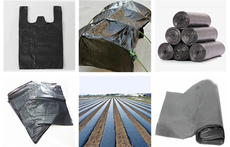 Plastic Carbon PE Masterbatch Health /Food -Grade Black Masterbatch for LLDPE Films