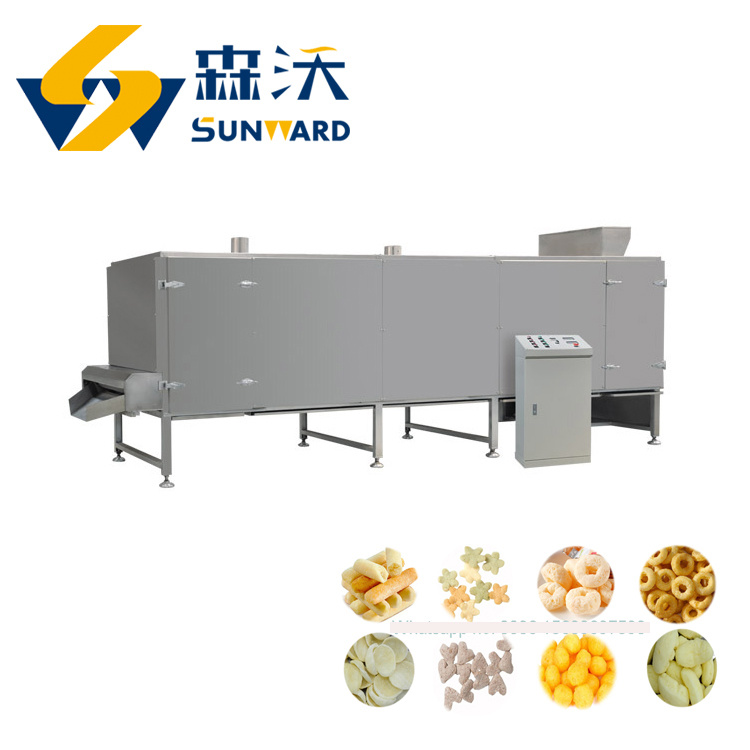 Factory Price Stainless Steel Corn Chips Extruder Snack Foods Machine Crunchy Snacks Making Machine Process Line