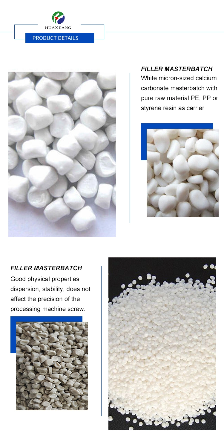 High Quality PE/PP CaCO3 Filler Masterbatch for Bucket and Films