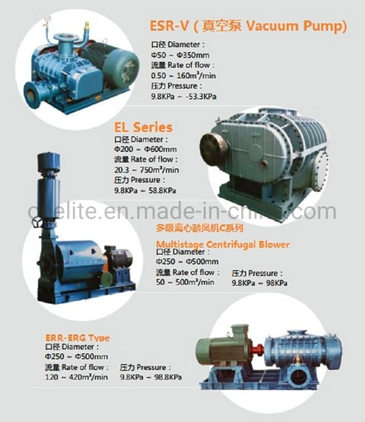 Two Stage High Pressure Roots Blower (ESR80/65)