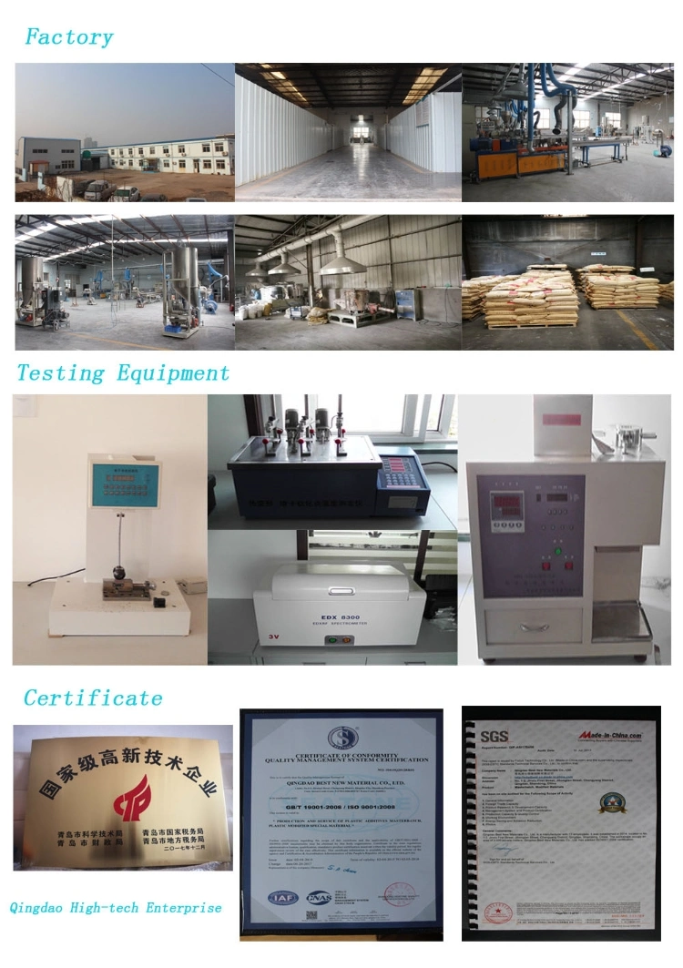 High Dispersion Customized Black & White Masterbatch and Color Masterbatch for Plastic Products