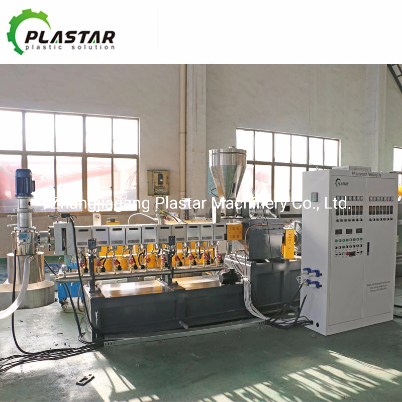 PP PE Pet Compounding Twin Screw Extruder with Water Ring Pelletizer