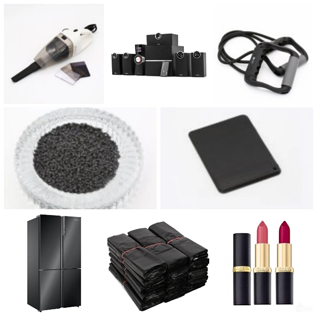 High Dispersion Plastic Granules Black Color Masterbatches for Black Plastic Products