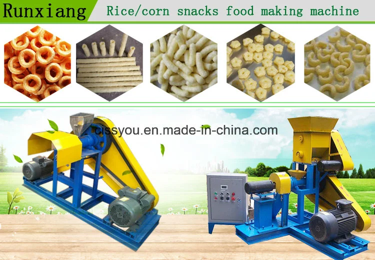 Factory Snack Food Extruder Corn Puffed Rice Making Extruder Machine