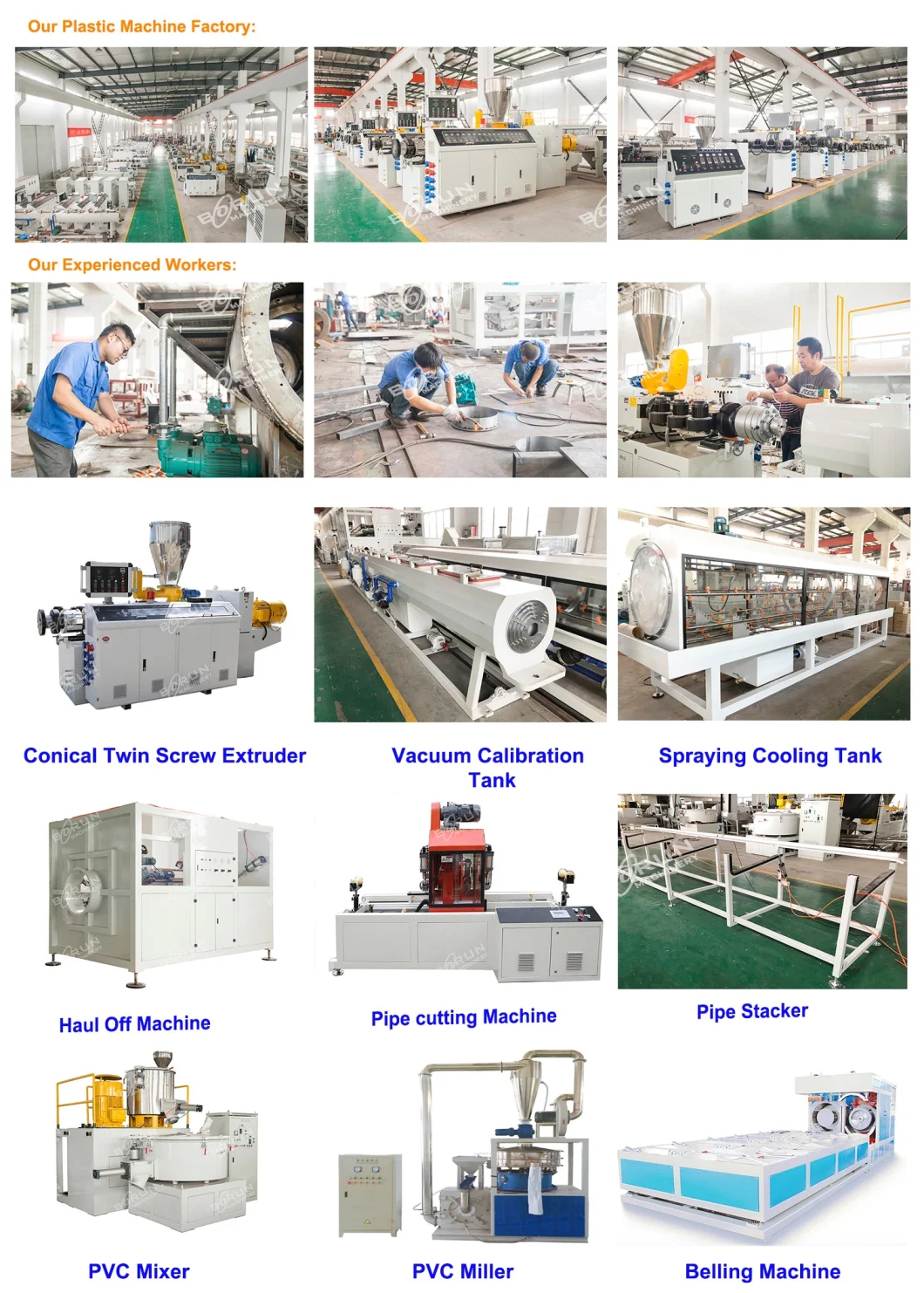 China Factory Good Price Plastic Pipe Extrusion Cutting Machine