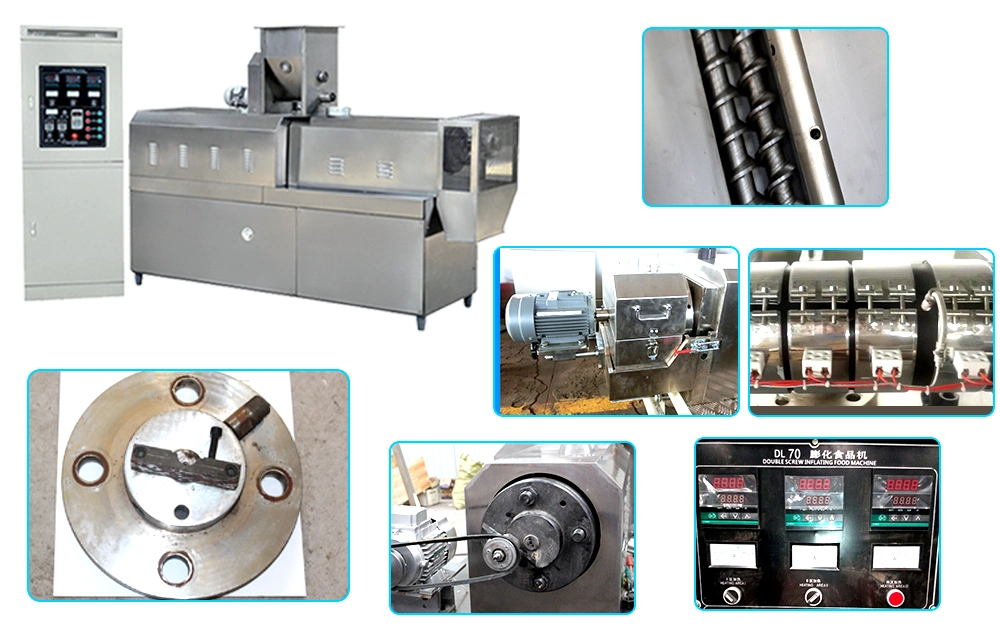 China Factory Twin Screw Extruder Artificial Fortified Nutritional Rice Making Machine