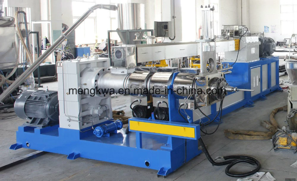 PVC Two Stage Parallel Twin Screw Compounding Extruder Pelletizing Line