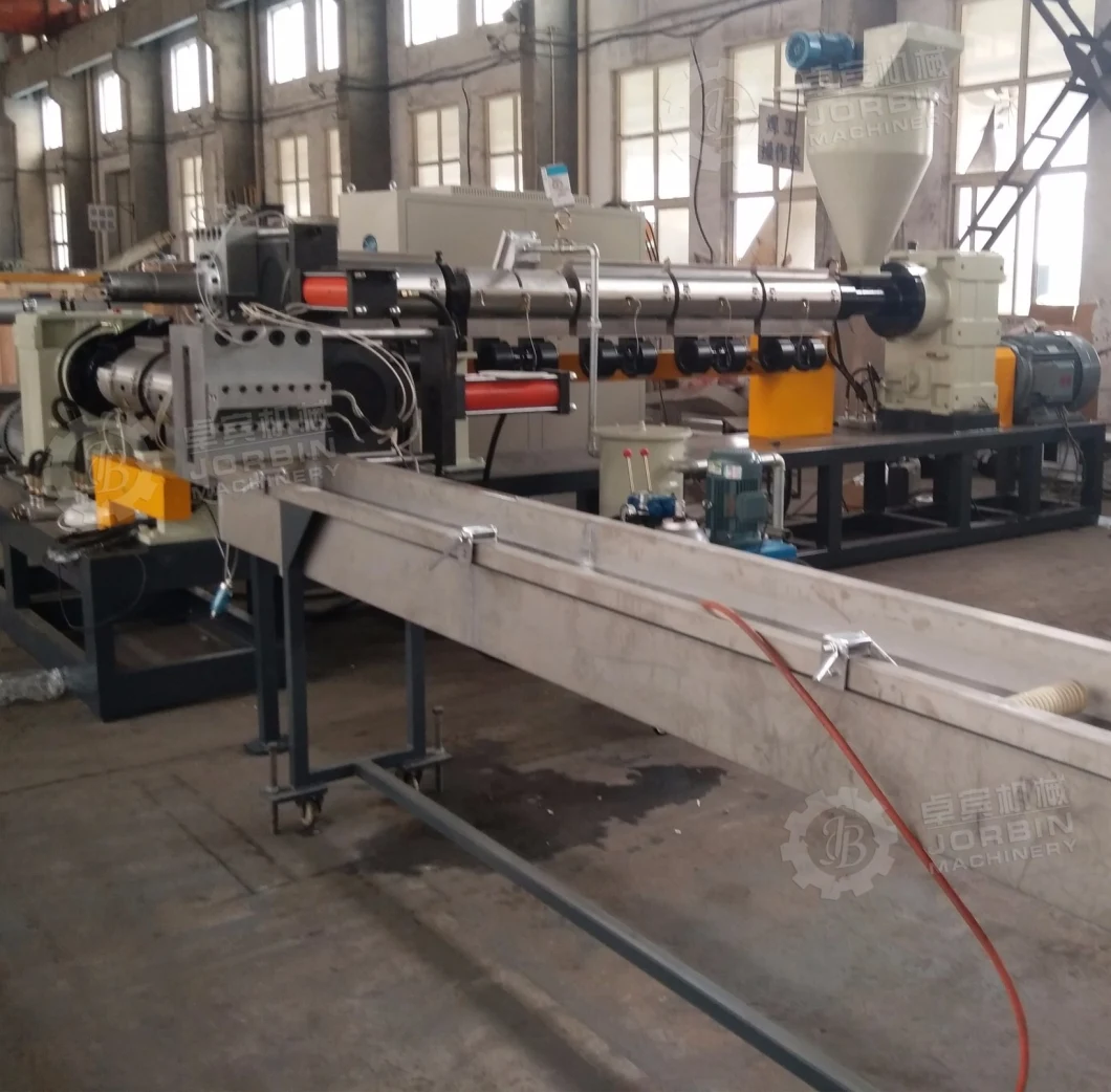 PP PE Granule Extruder with Force Feeder for Russia (SJ120-120)
