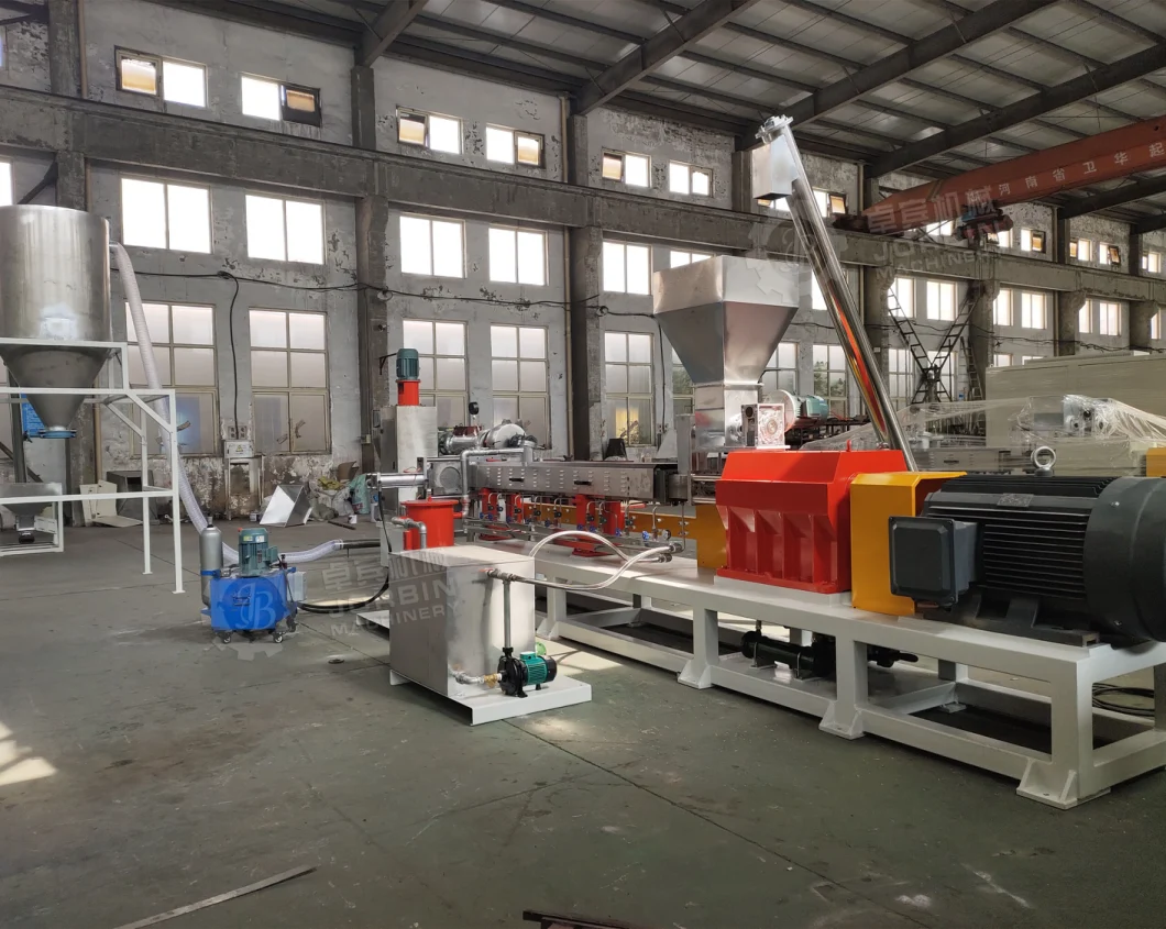 PE/PP/PS with CaCO3 Filler Masterbatch Twin Screw Extruder Pelletizing Machine Factory