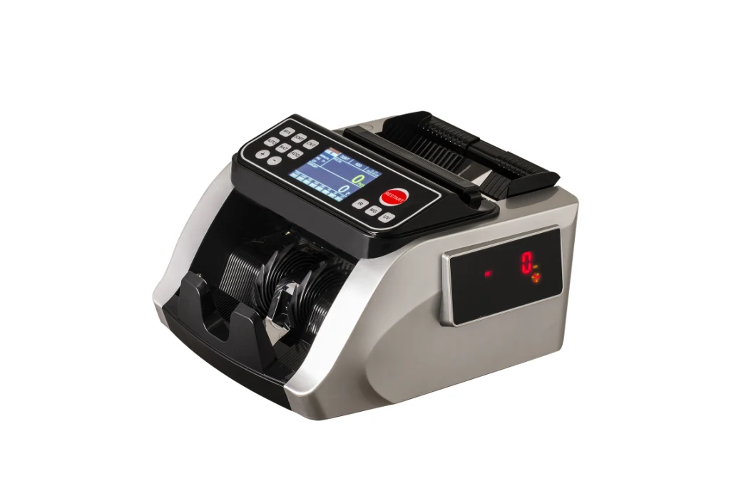 Y5518 Silver Great Quality Money Counter, Cash Register, Loose Money Counter, Detection Counter, Currency Counter