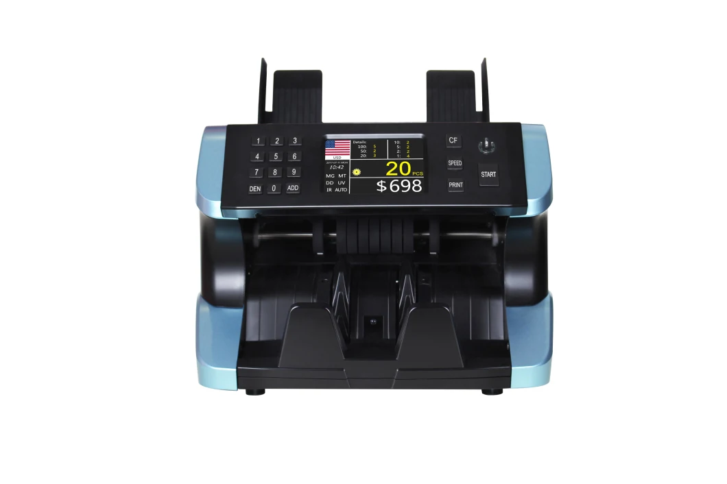 Professional Wt 185 Professional Currency Counting Money Detector Bill Counting Machine for Euro, USD