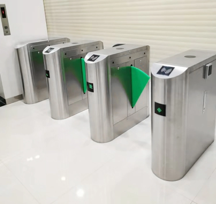 Zenidea Automatic Passenger Counter Flap Barrier Security Solutions Face Recognition Access Control Flap Gate