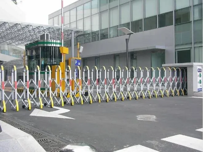 Crowd Control Barrier with Interlock and Brake System