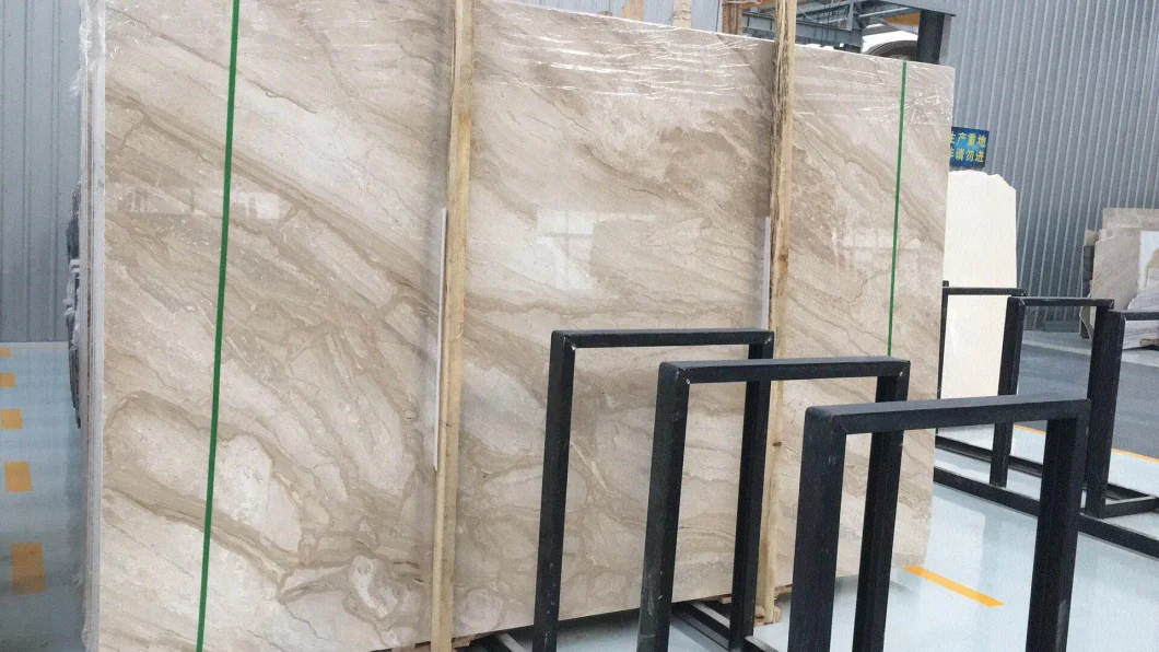 Natural Moon Cream Beige Marble for Bathroom Flooring, Countertops Paving Slabs Tiles and Marbles