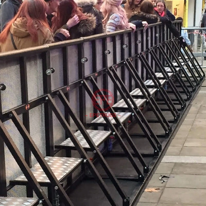 with Service Gate Concert Crowd Crush Steel Barrier/Aluminum Crowd Control Barrier