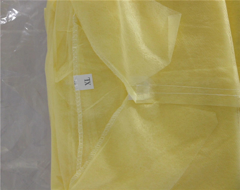 Disposable Non Woven Lab Coat/PP Visitor Coat/Nonwoven Disposable Visitor Coat