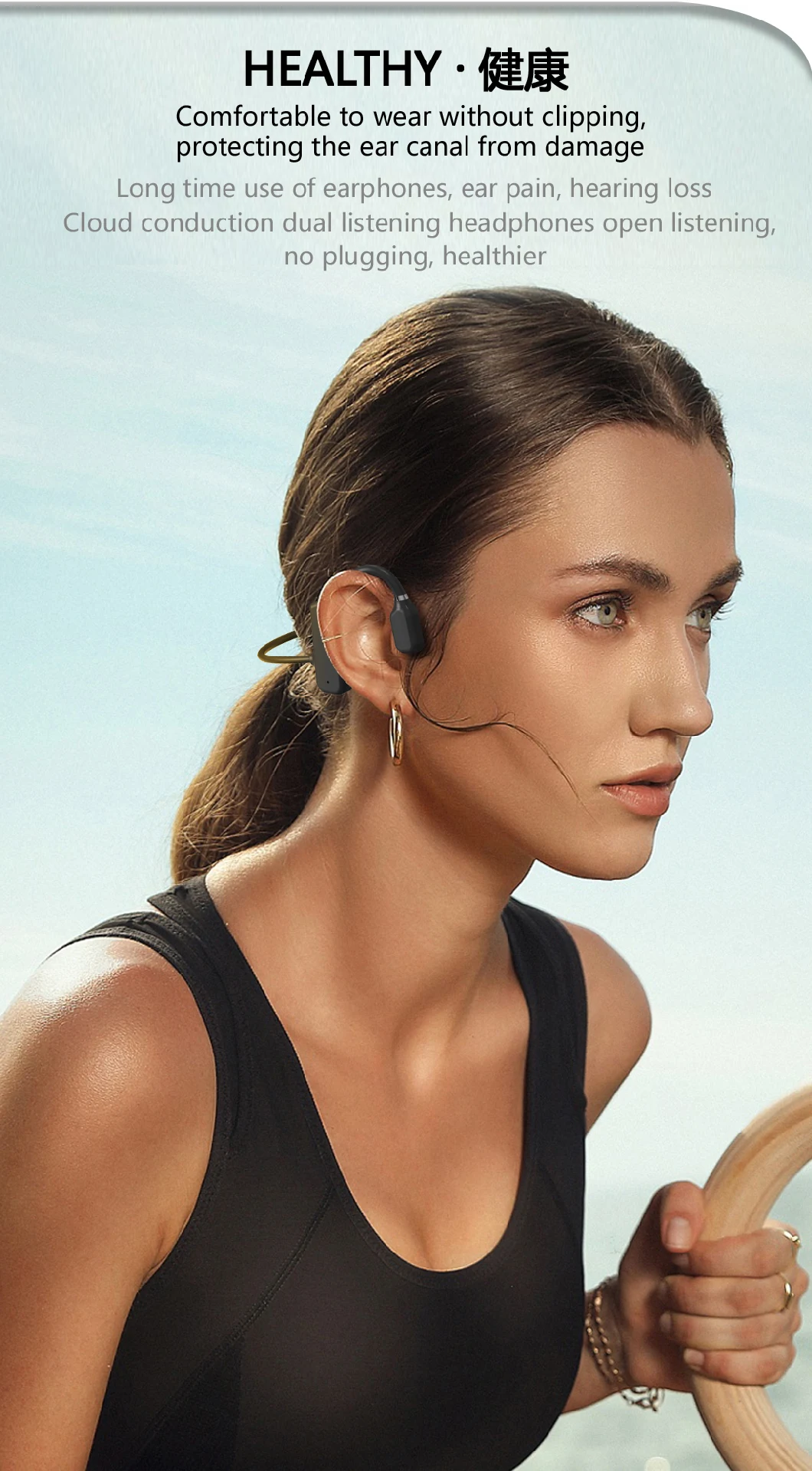 Wireless Bone Conduction Headphone for People with Hearing Deficiencies