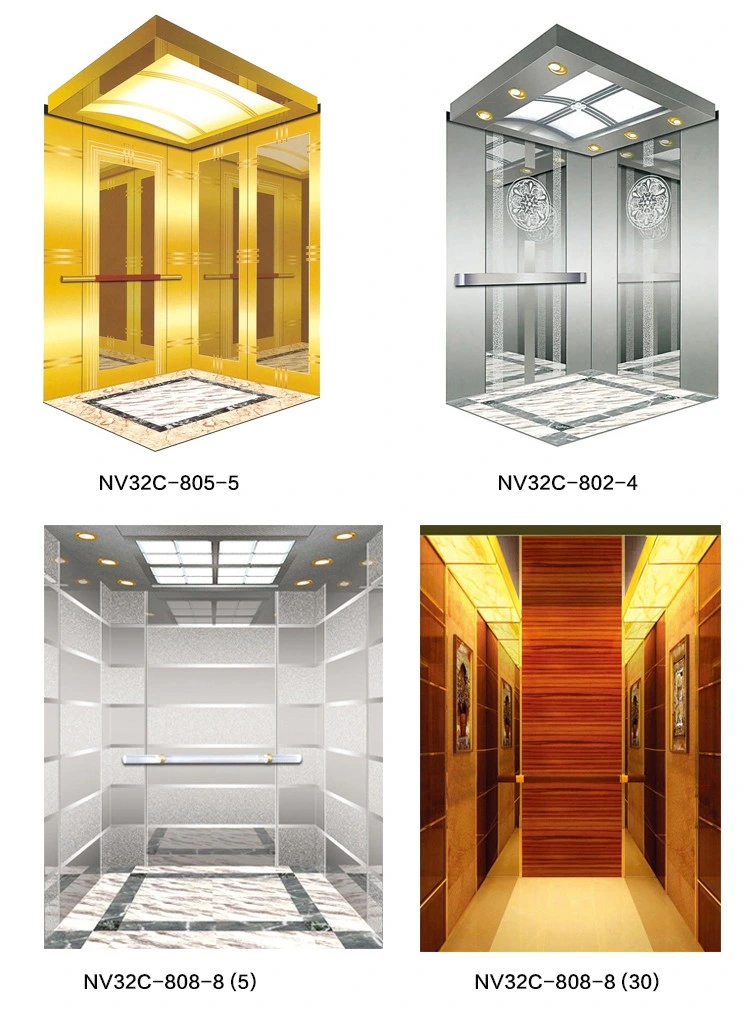 2m/S 1150kg Co Machine Roomless Hotel/Office Passenger Elevator with Deceleration Device