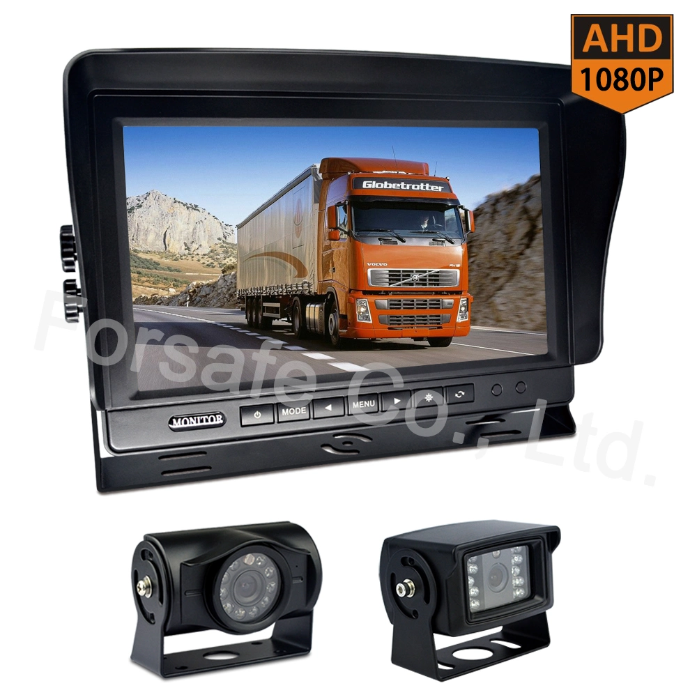 Car Rearview Camera System, Dual Lens Camera with 10.1-Inch 1080P Screen
