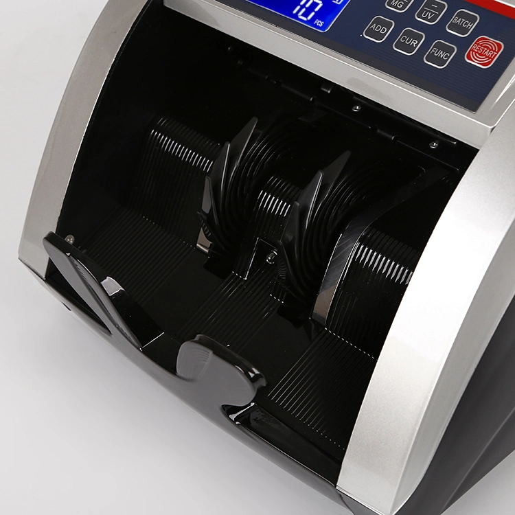 Automatic Cashier Machine Money Counting Machine, Bill Counter, Money Counter, Banknote Counter, Currency Counter Can Test India Rupee, USD, Gpb, etc.