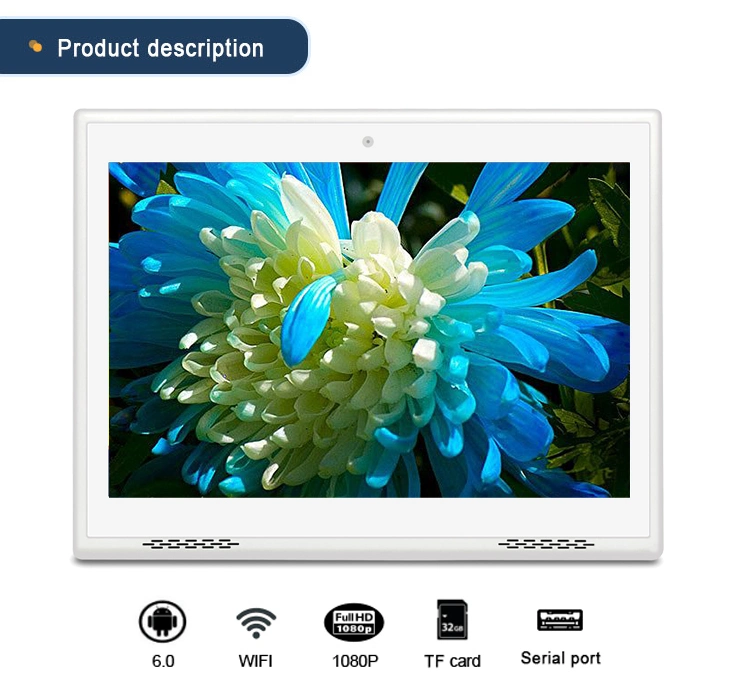 10.1 Inch L Shape Android Tablet with RJ45 and Touch Screen for Bank Customer Evaluation System