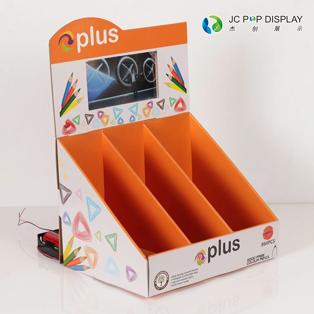 Printing Custom POS Desktop Tray Display Retail Store Cardboard Counter Display