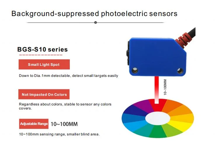 NPN Type Bgs Photoelectric Sensor for Glossy Packet Count